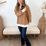 Floral Knit Jacquard Sweater - 2 colors! - The Nines