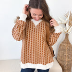 Floral Knit Jacquard Sweater - 2 colors! - The Nines