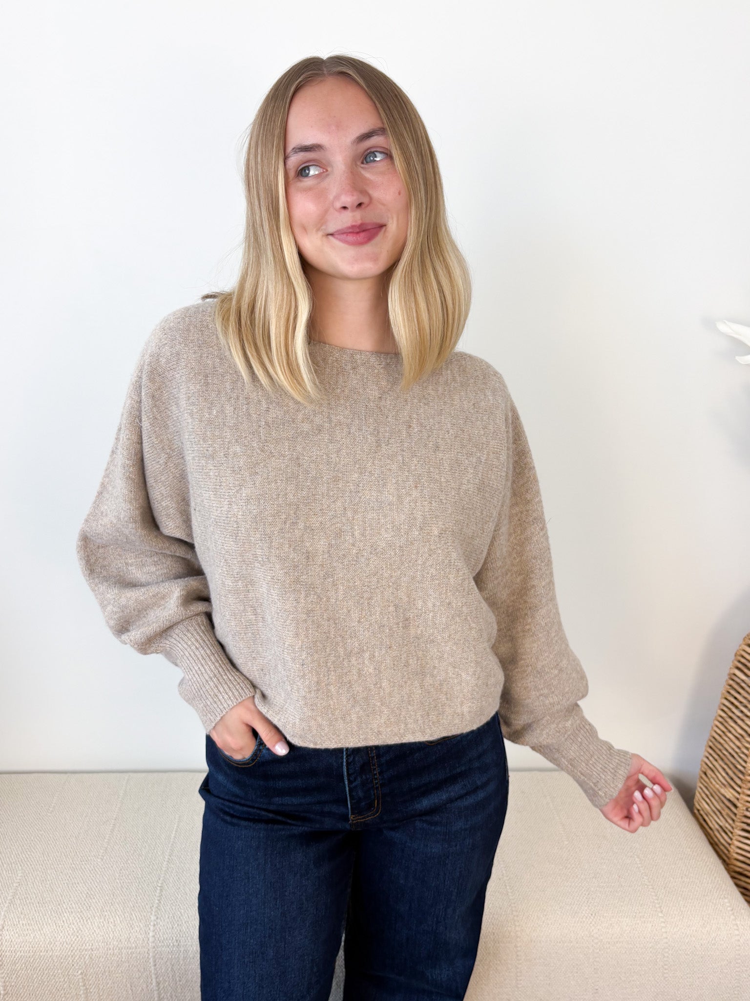 Balloon Sleeve Sweater - 4 colors!
