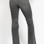 Judy Blue Mid Rise Tummy Control Release Hem Gray Flare - FINAL SALE! - The Nines