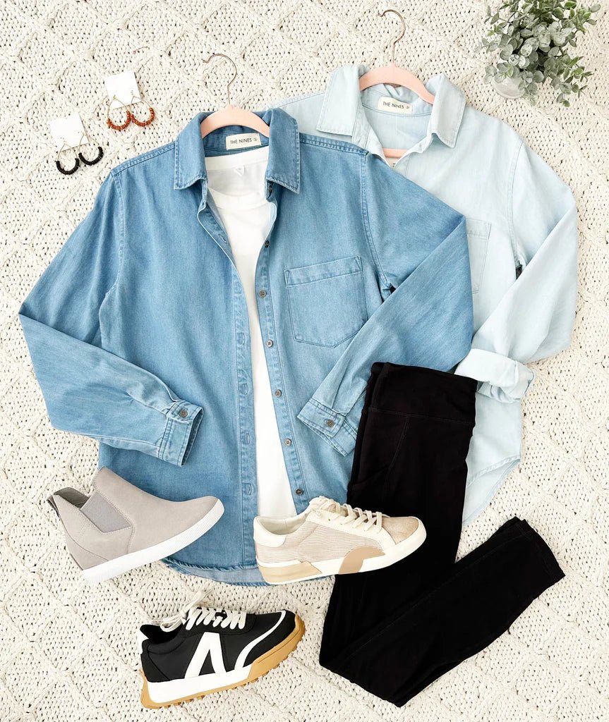 Ultimate Classic Tencel Button Down Top - The Nines