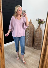 Mineral Wash Flowy Tops - 2 Colors!