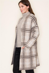 Checked Cardigan Jackets - 2 Colors!