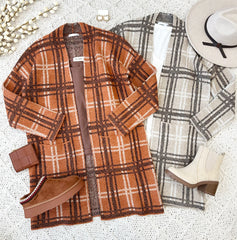 Checked Cardigan Jacket - FINAL SALE