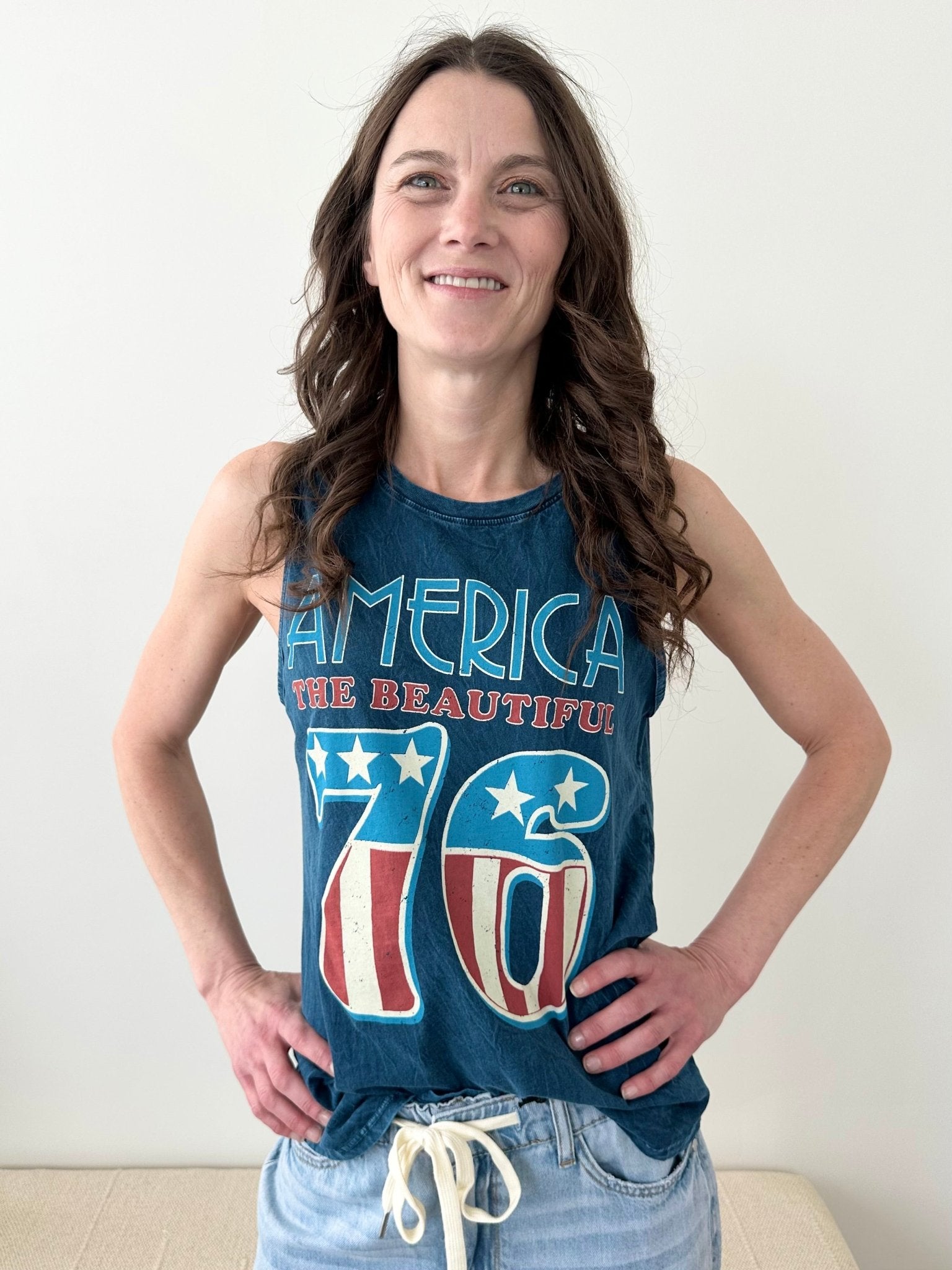 "America 76" Graphic Tank Top - The Nines