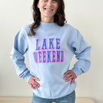 "Lake Weekend" Mock Neck Sweatshirt - The Nines