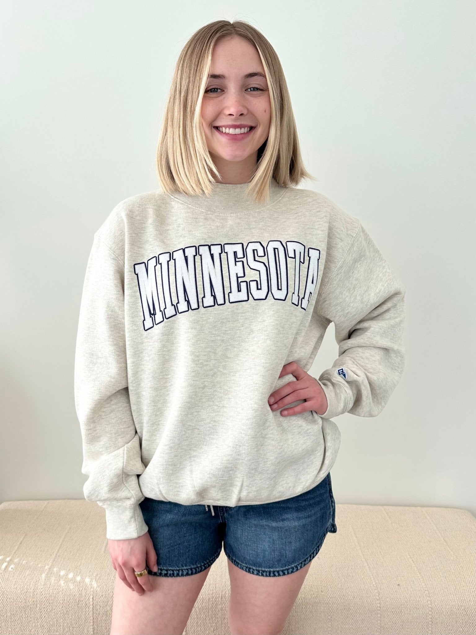 "Minnesota" Mock Neck Sweatshirt - The Nines