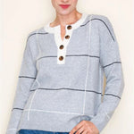Grid Button Sweaters - 2 Colors! - The Nines