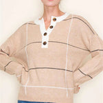 Grid Button Sweaters - 2 Colors! - The Nines