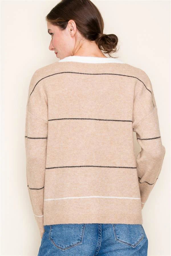 Grid Button Sweaters - 2 Colors! - The Nines