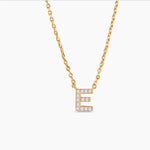Amanda Blu Initial CZ Necklaces - Gold - The Nines