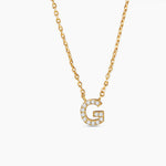Amanda Blu Initial CZ Necklaces - Gold - The Nines