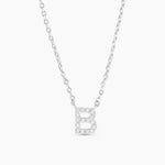 Amanda Blu Initial CZ Necklaces - Silver - The Nines