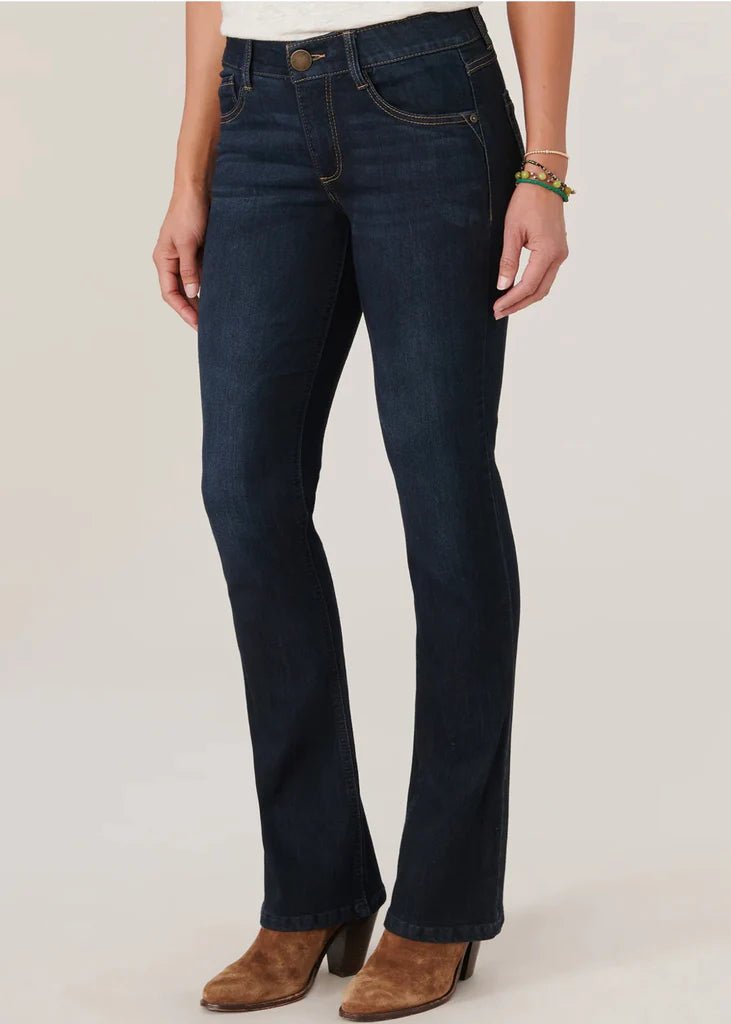Democracy Ab Solution Itty Bitty Boot Indigo Jeans - The Nines