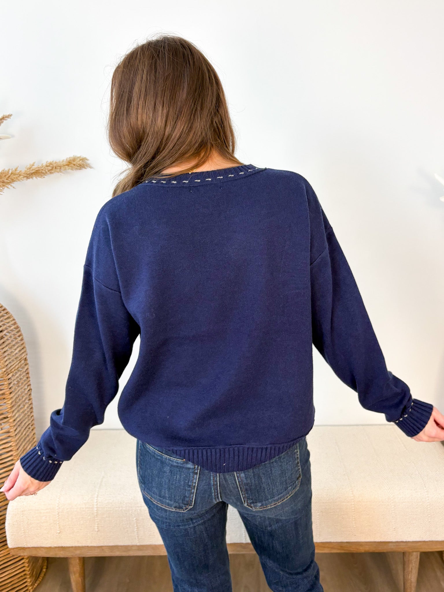 Simply Stitched Sweater - 3 colors! - The Nines