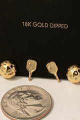 Pickleball Earring Set