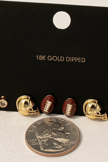 Football Earring Set