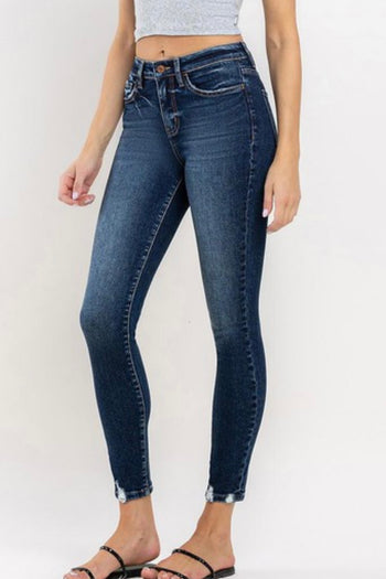 Vervet High Rise Distressed Ankle Skinny Jeans