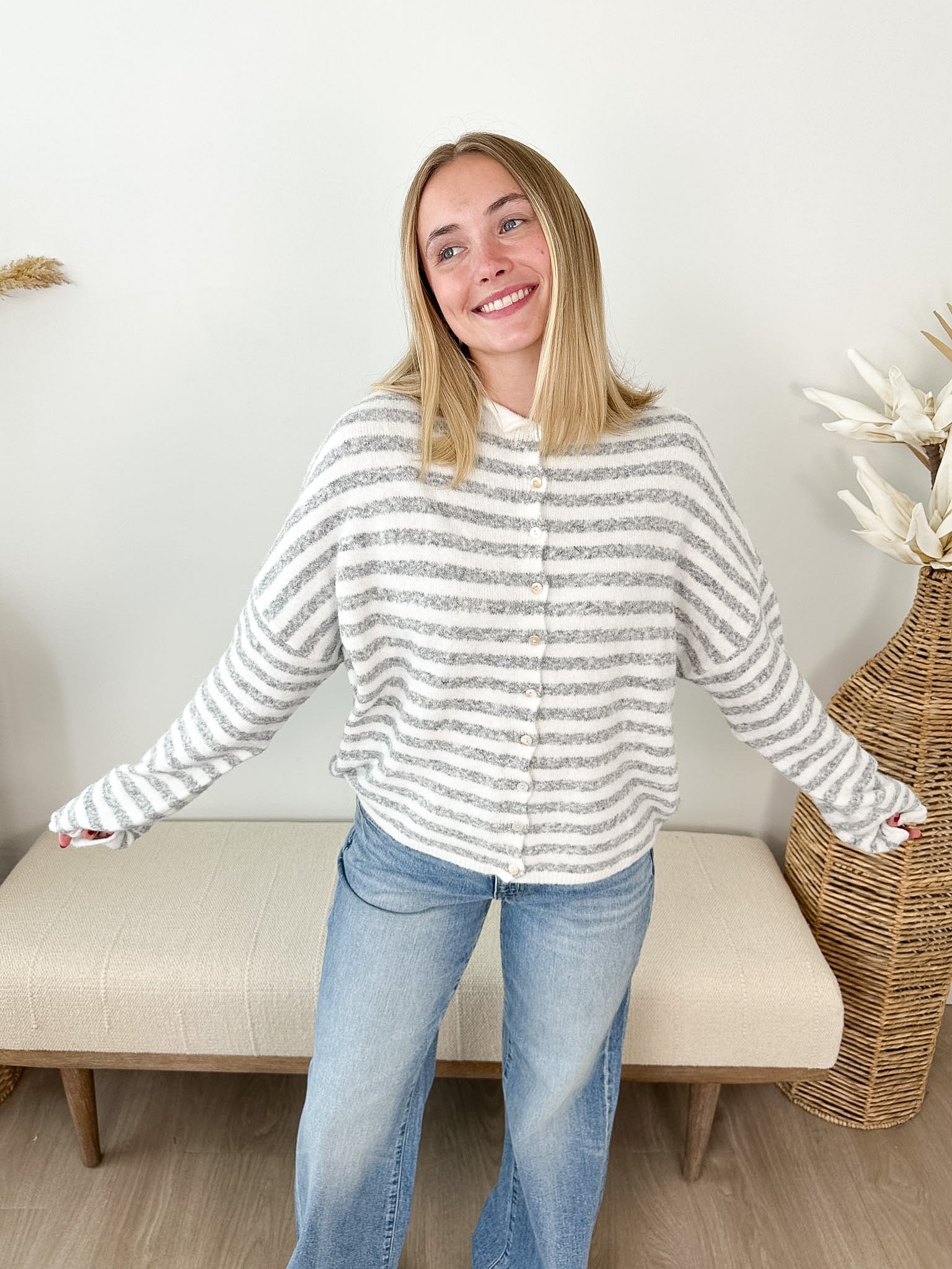 Piper Striped Cardigan - 2 colors! - The Nines