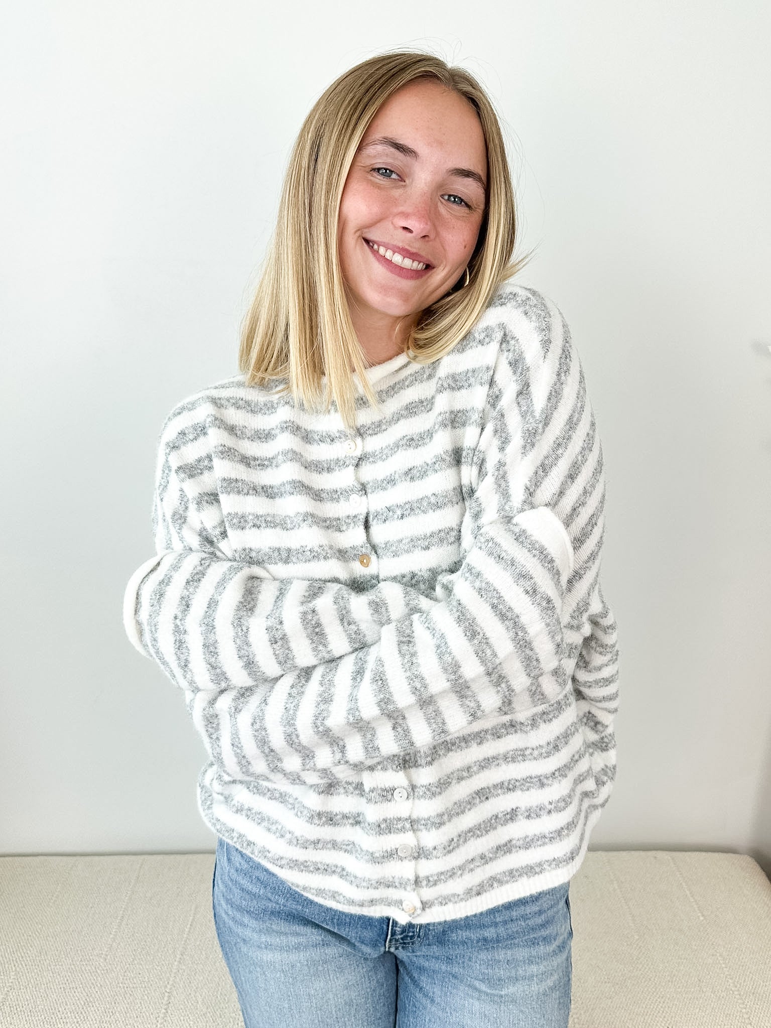 Piper Striped Cardigan - 2 colors! - The Nines