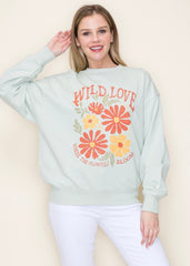 Mint Wild Love Sweatshirt