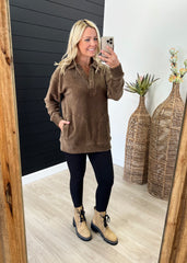 Long Soft Corduroy Pocket Pullovers - 3 Colors!