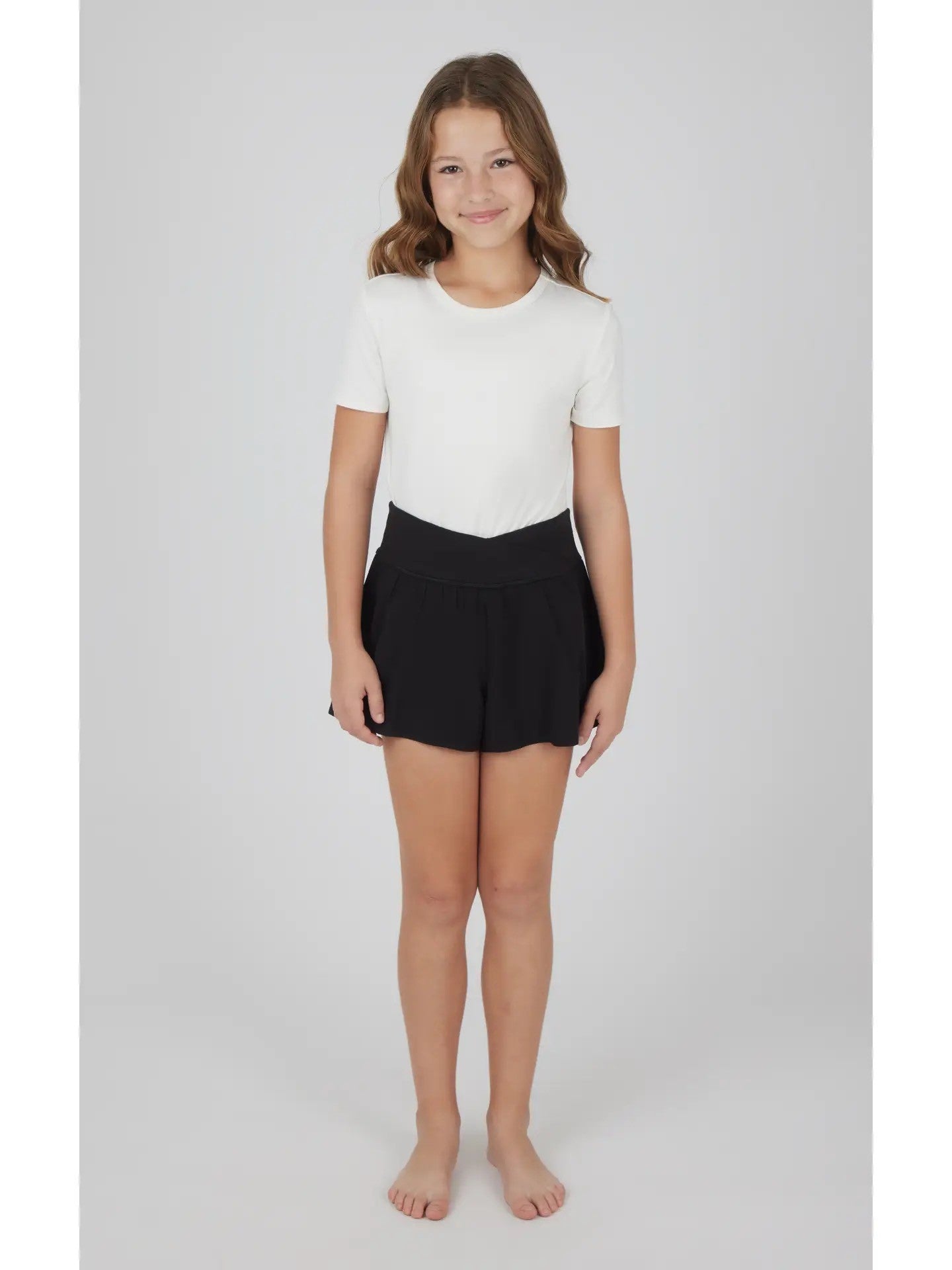Girls Crossover Shorts - 3 Colors! - The Nines