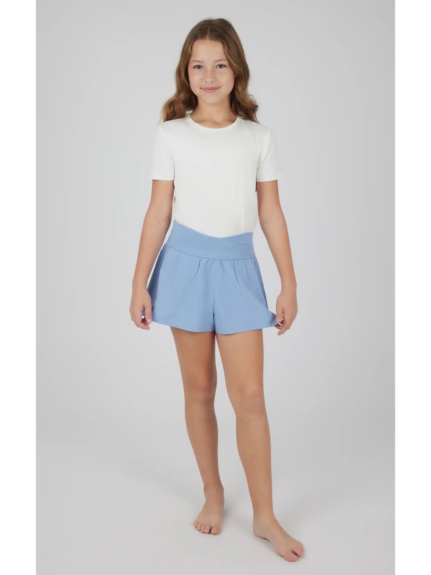 Girls Crossover Shorts - 3 Colors! - The Nines