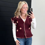 Crochet Flower Sweater Top - 2 Colors - The Nines