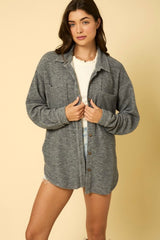 Textured Button Down Shirt Jackets - 2 Colors!