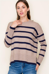 The Demi Striped Pullovers - 2 Colors!