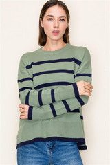 The Demi Striped Pullovers - 2 Colors!