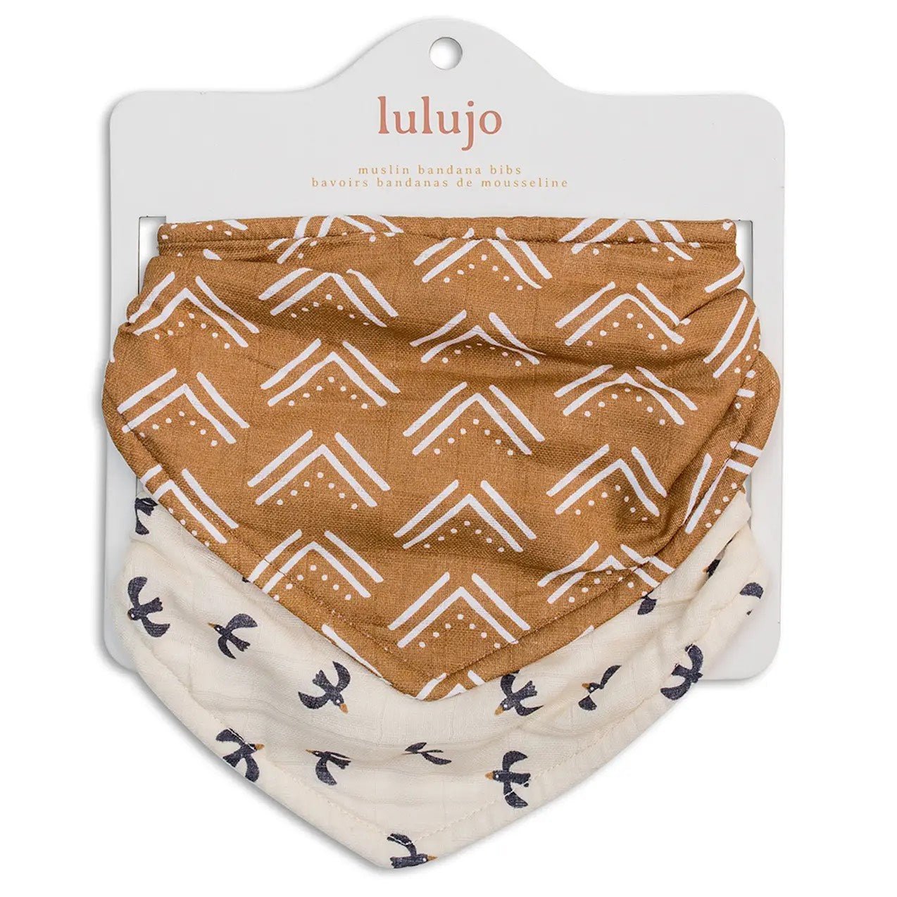 Mud Cloth & Black Birds - Bandana Bibs - The Nines