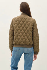 Diamond Quilted Fur Lined Bomber Jackets - 2 Colors!