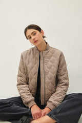 Diamond Quilted Fur Lined Bomber Jackets - 2 Colors! - FINAL SALE