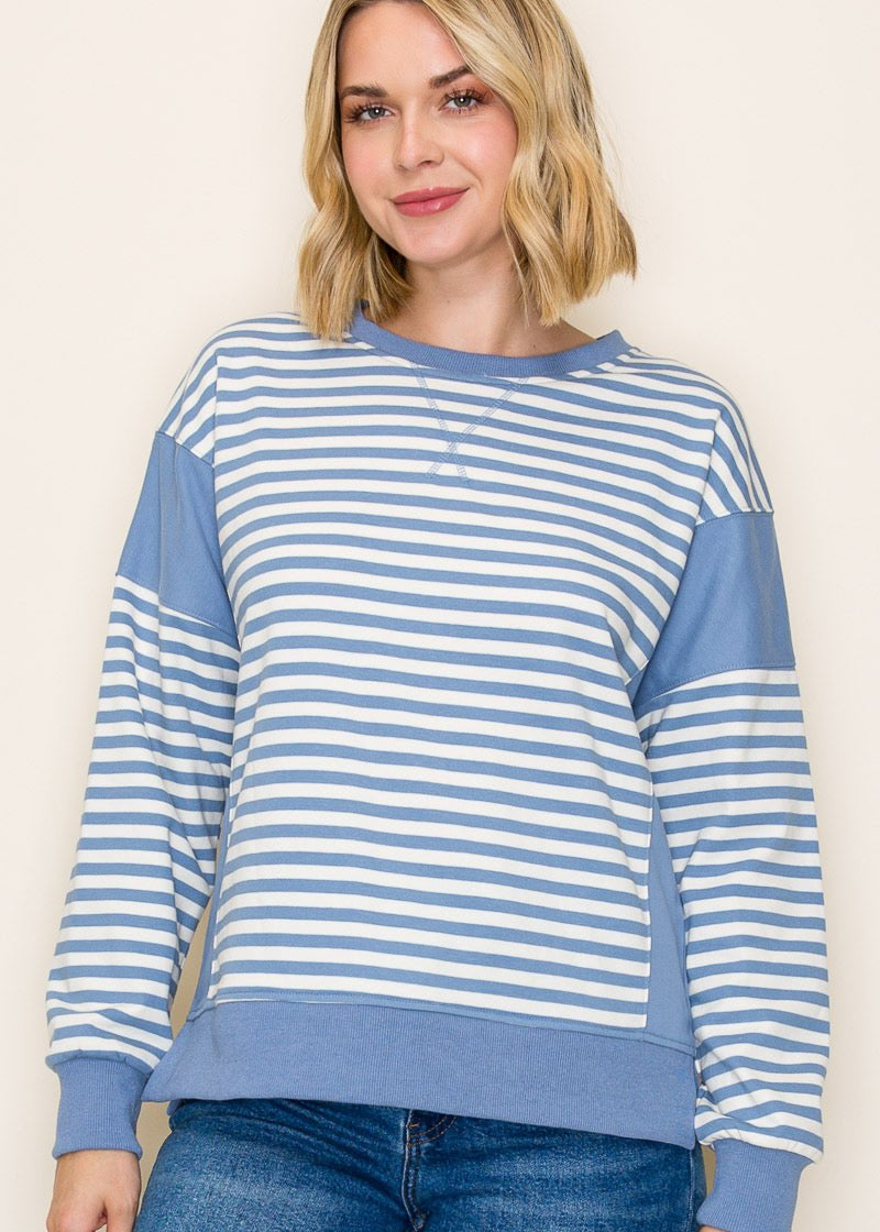 Lilah Light Blue Sweatshirt - The Nines