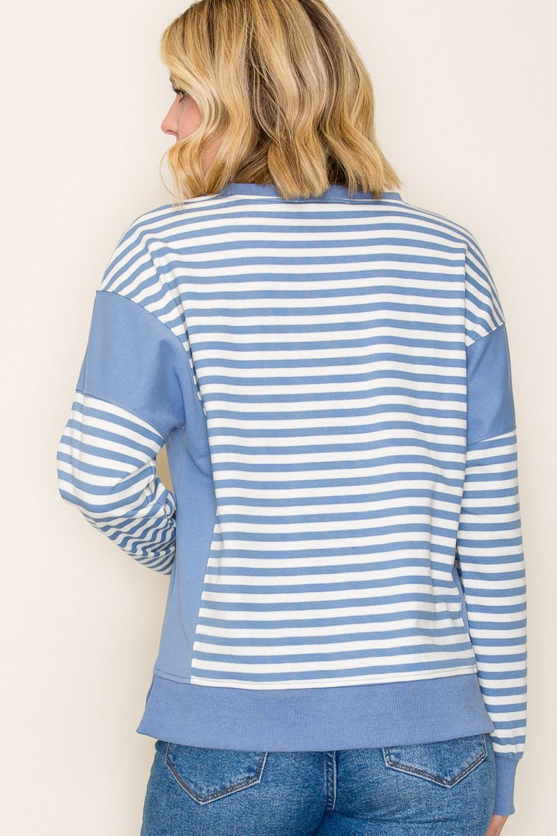 Lilah Light Blue Sweatshirt - The Nines