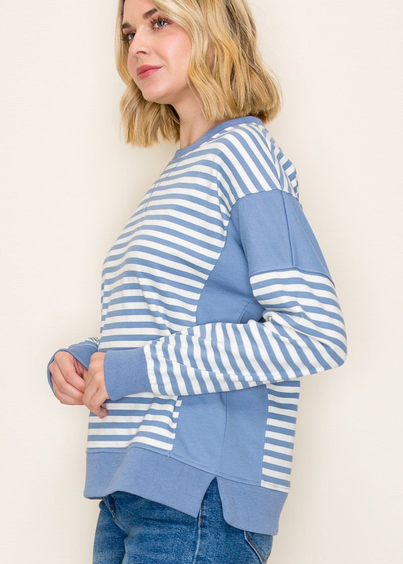 Lilah Light Blue Sweatshirt - The Nines