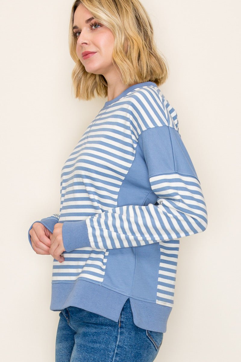 Lilah Light Blue Sweatshirt - The Nines