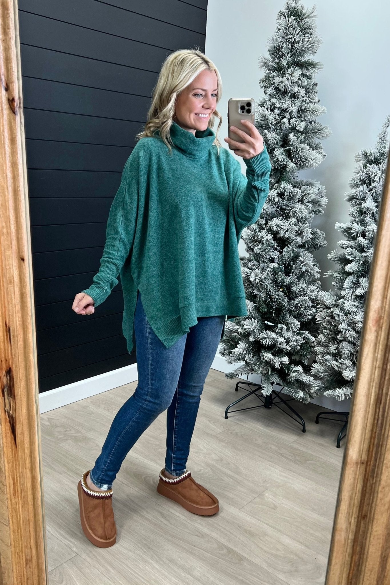 Soft Brushed Poncho Pullover - FINAL SALE - The Nines