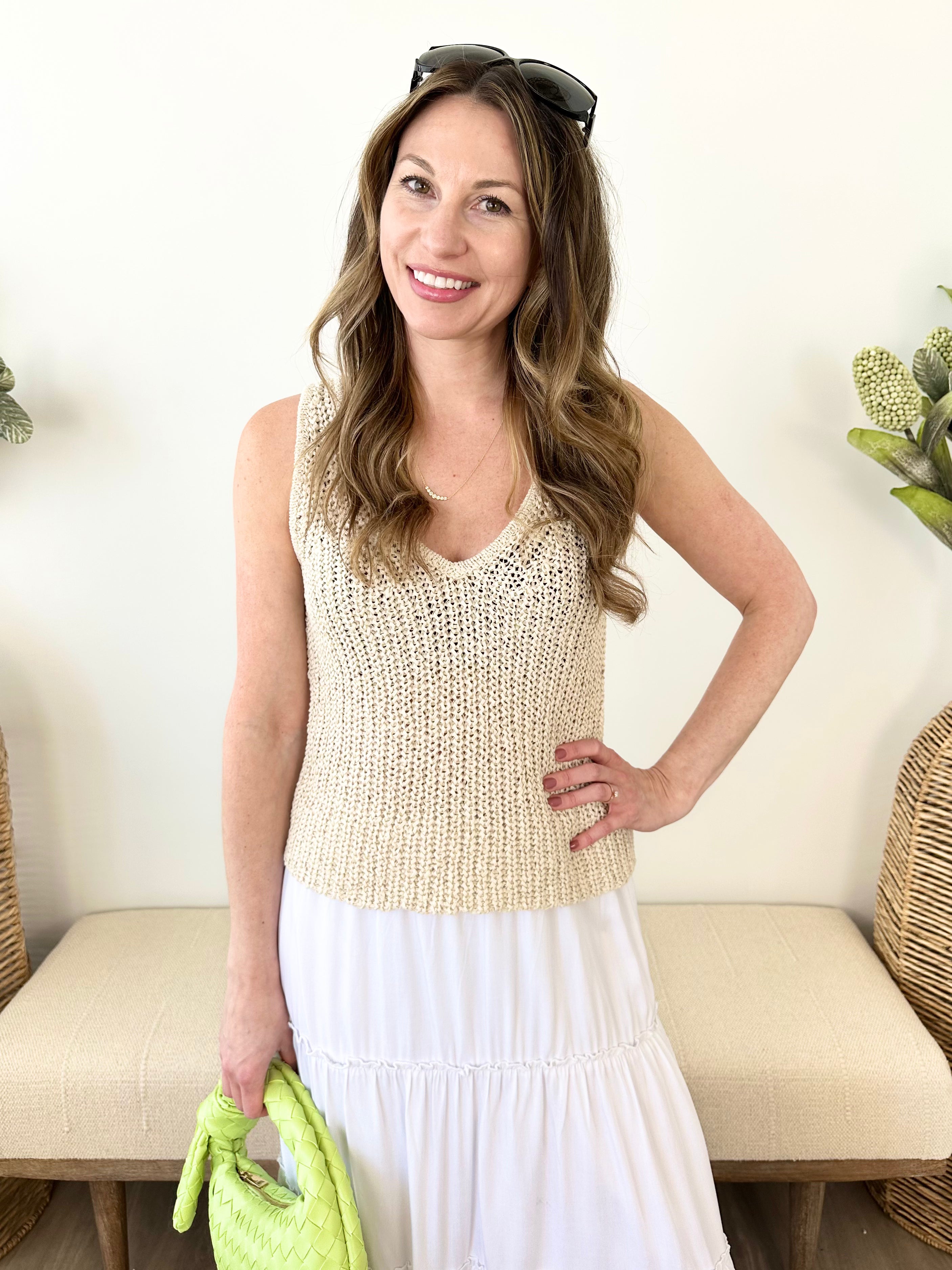 V-neck Sweater Tank