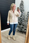 Oatmeal & White Layered Top