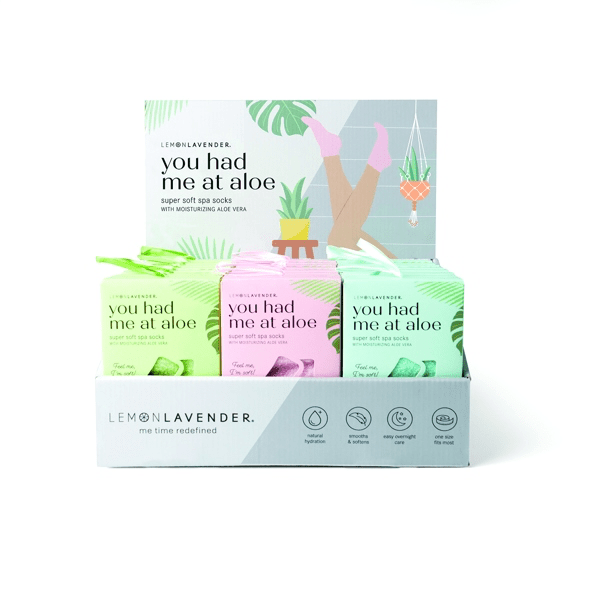 Aloe Spa Socks by Lemon Lavender - 2 Colors! - The Nines