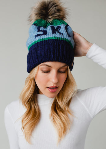 Ski Pom Hat - 2 Colors!