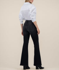 KUT Ana High Rise Black Flare Jeans