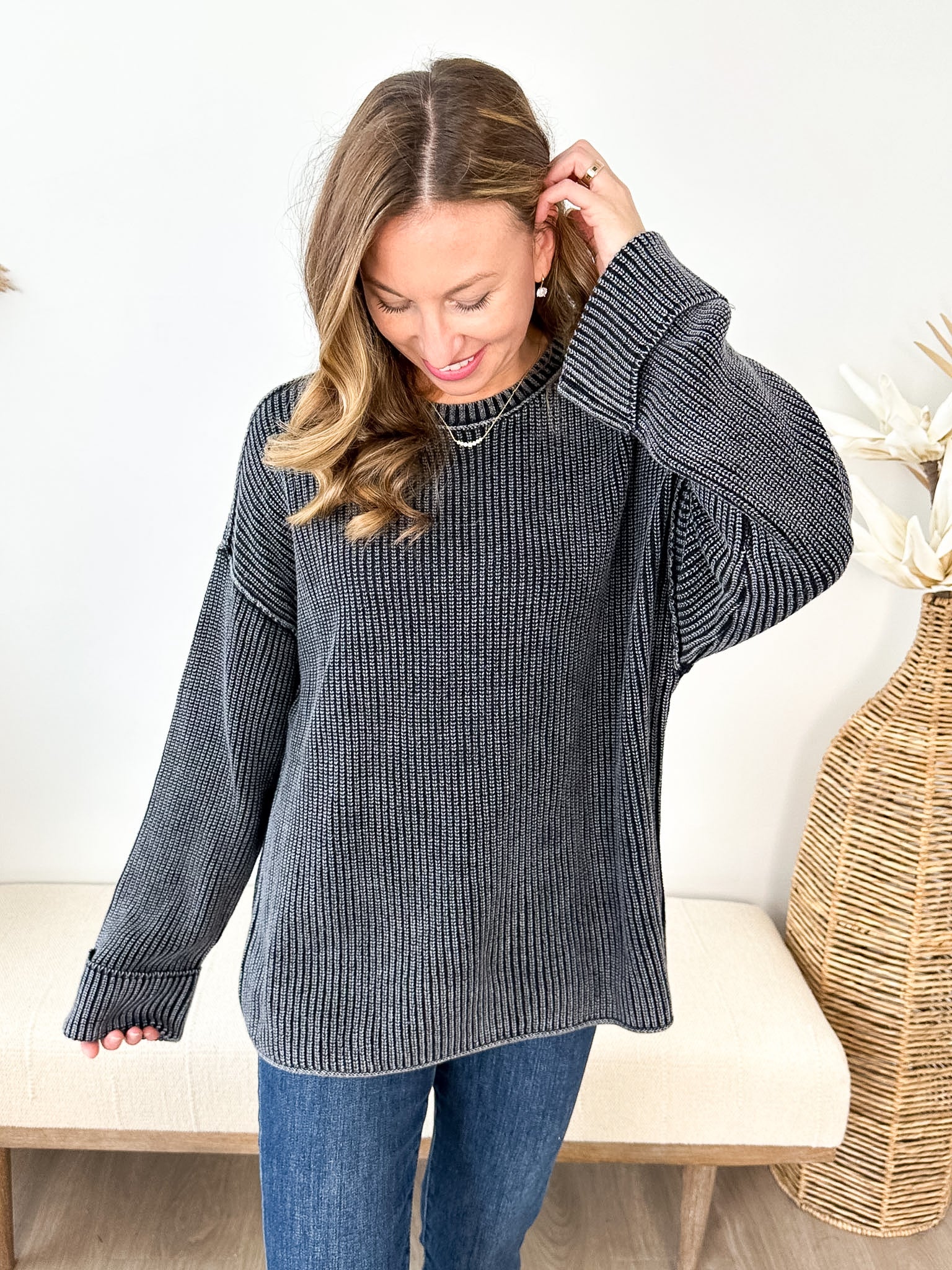 Faded Favorite Sweater - 4 colors!