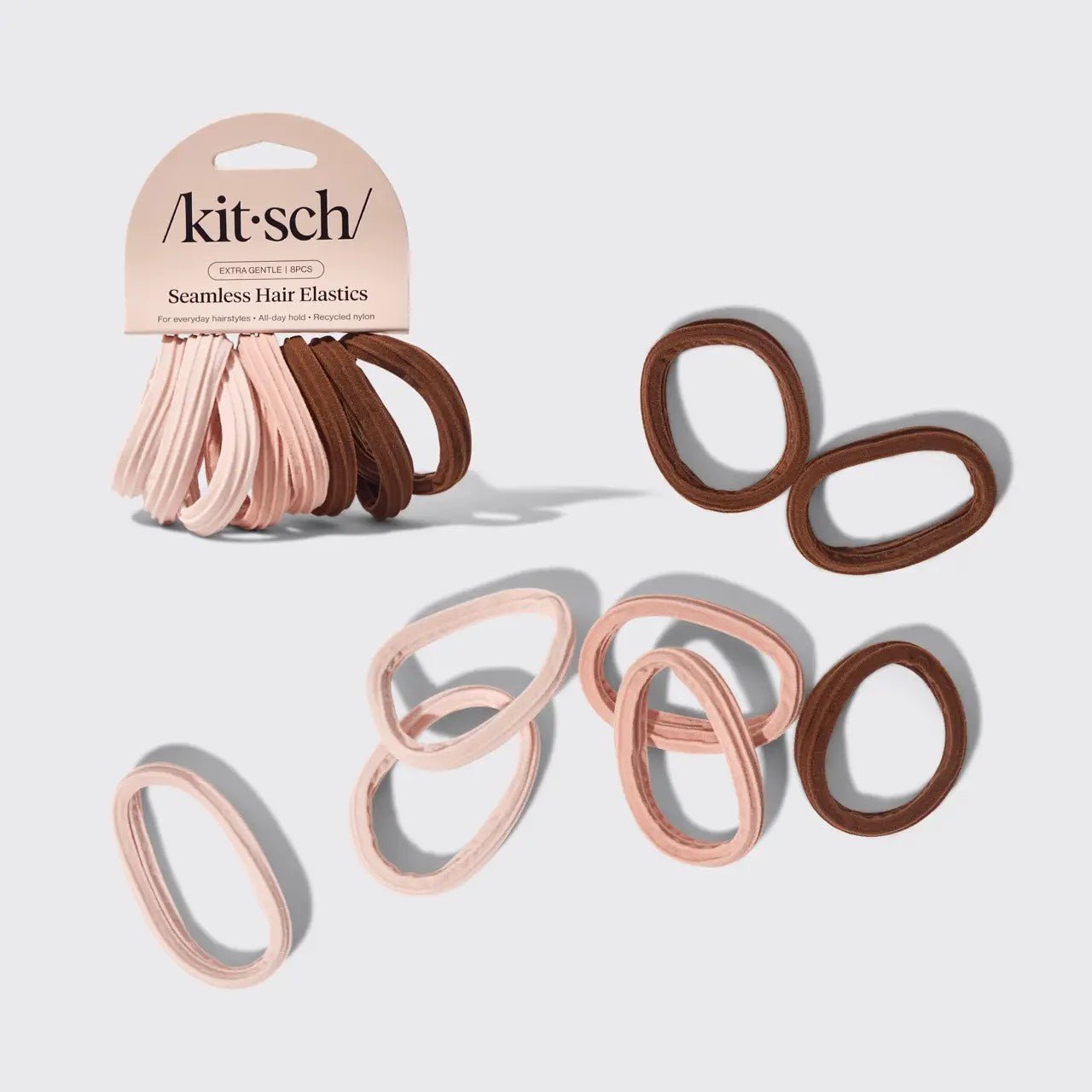 Kitsch Recycled Fabric Seamless Hair Ties - 3 Colors! - The Nines
