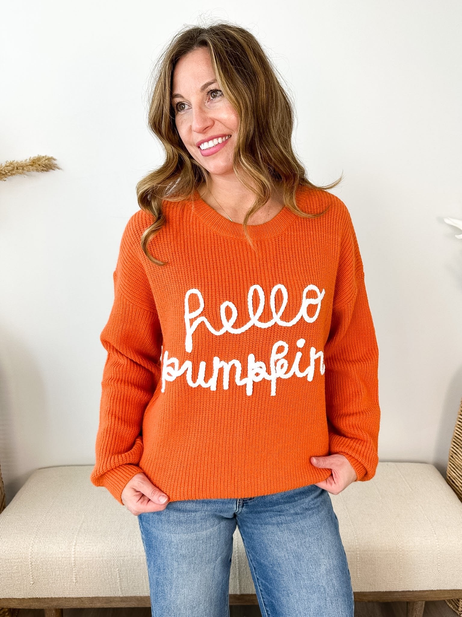 "Hello Pumpkin" Sweater - The Nines