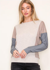 Hannah Colorblock Lightweight Tops - 2 Colors!