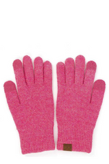 C.C. Soft Recycled Yarn Touchscreen Gloves - 6 Colors!